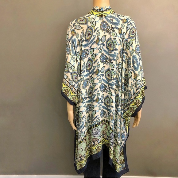 Oversized Presley Boho Festival Hippie Colorful Slouchy Pastel Kimono. - Picture 5 of 8